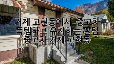 거제 고현동에서 🚗 중고차 득템하고 유지하는 꿀팁! #중고차 #거제 #고현동